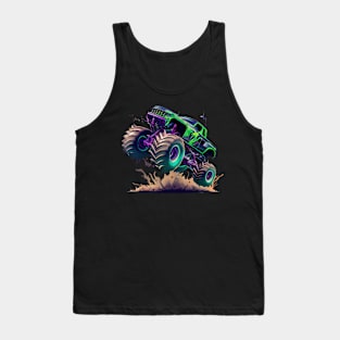 Monster truck green Tank Top